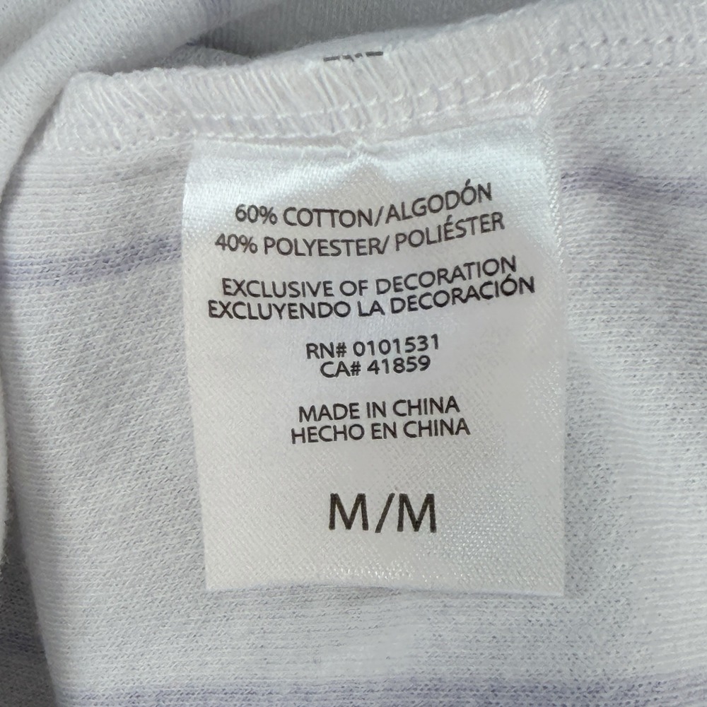 GM Chevrolet Chevy Baseball Jersey Mens Medium White Blue Pinstripe Button - Picture 13 of 15